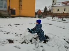 Sněhové radovánky MŠ Nikolčice